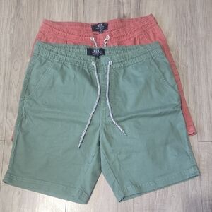 NBX Men's Casual Shorts - Green and Red